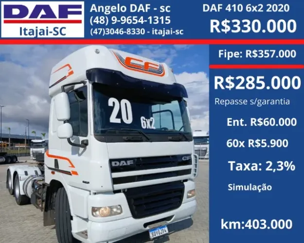 DAF CF 410 6x2 2020