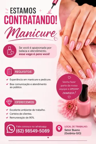 Vaga para manicure