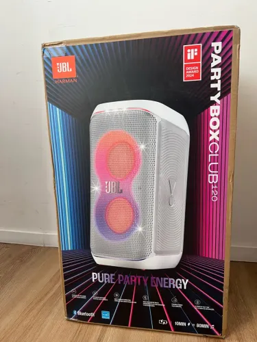 Caixa de som JBL Partybox Club 120 Branca