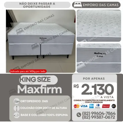 Cama king size espuma bonsono molas ou espuma base bipartida e colchão