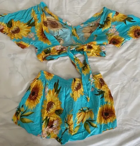 conjunto feminino girassol P