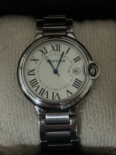 Relógio Cartier Ballon Bleu, aço, cristal de safira, revisado