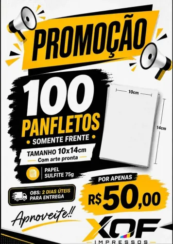Panfletos na Promoção!!