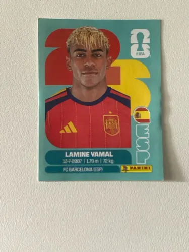 Figurinha Lamine Yamal - Copa do mundo 2026