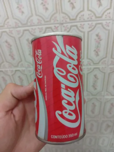 Lata coca cola antiga vintage
