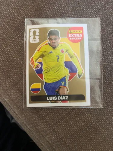 Extra Sticker Panini - Luís Diaz Qualidade Ouro