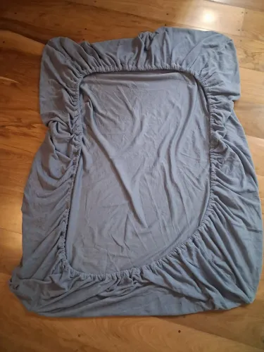 Lençol de elástico para casal azul felpudinho