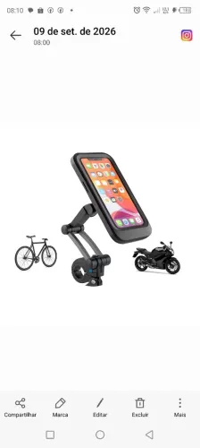 ? Suporte de Celular para Moto e Bicicleta - À Prova d?Água<br>?