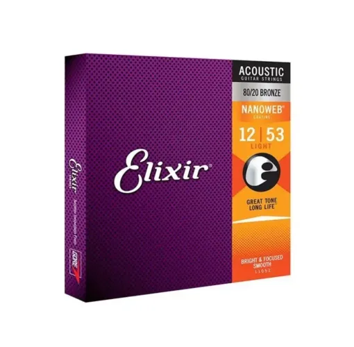 Kit 2 cordas elixir 012 bronze