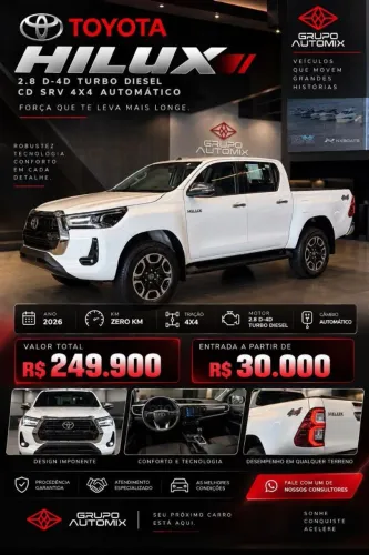Toyota Hilux CD SRV 4X4 2.8 TDI Diesel Aut. 2026