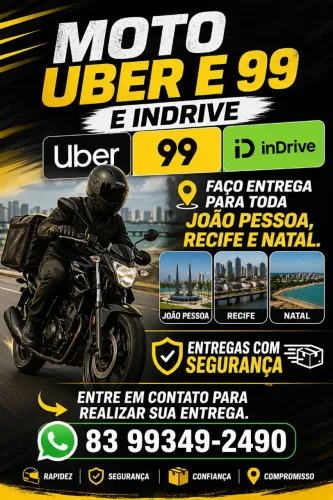 Moto  prestador de serviço 