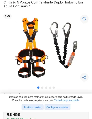 Kit cinto de segurança mais talabarte