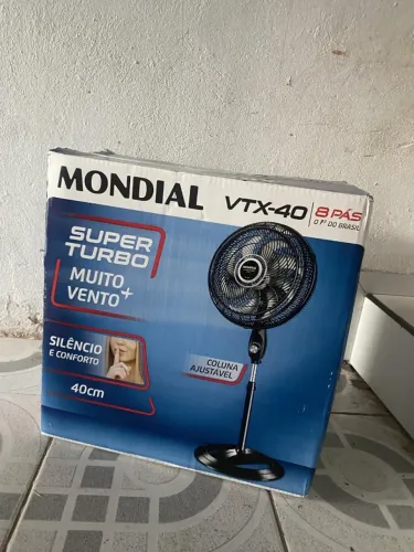 Ventilador Coluna MONDIAL 40cm,Turbo 8 Pás, 140W Novo