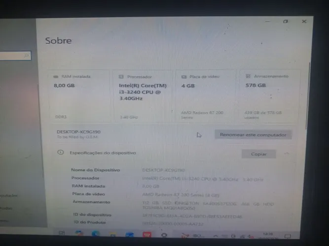 Computador gamer 3 geracao