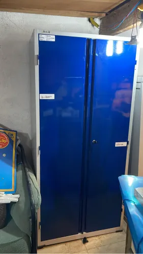 Armário para escritório azul aço