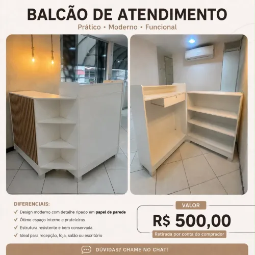 Balcão recepção