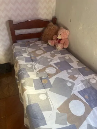 cama solteiro de madeira