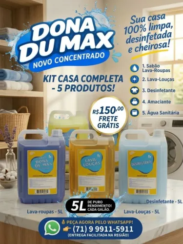 Produtos de limpeza completo