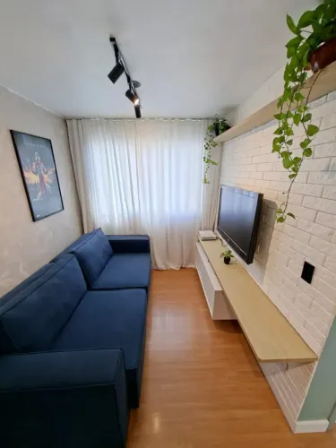 Apartamento de 44m² com 2 dormitórios 1 vaga coberta no Parque São Vicente Mauá
