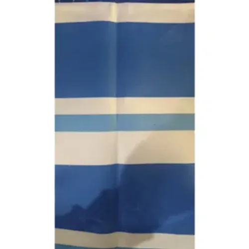 CAPA DE ALMOFADA AZUL E BRANCA 30X30 LISTRADA