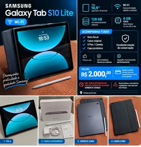 Tab s10 lite 128GB 6GB ram