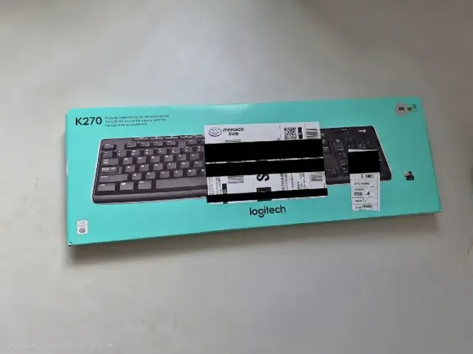 Teclado sem fio Logitech K270 usado
