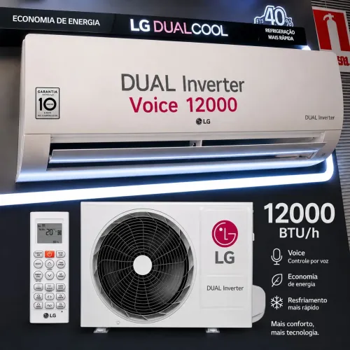 Ar condicionado LG 12000 BTUs Voice novo lacrado NF e garantia.