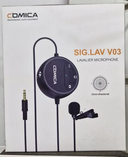 Microfone de Lapela Comica Sig.Lav V03