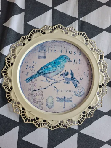 Arte retro em metal