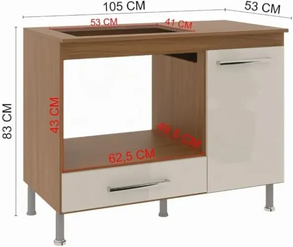 Balcão para CookTop