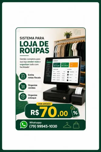 Sistema para loja de roupas