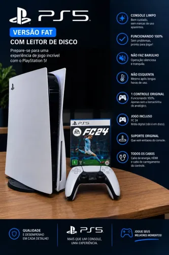 PS5 | Leitor Mídia Física | FC24