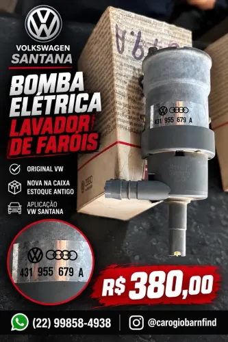 Bomba Eletrica Lavador Farois Santana Original Vw Nova Na Caixa Estoque Antigo