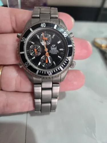 Relógio Dumont Titanium cronógrafo