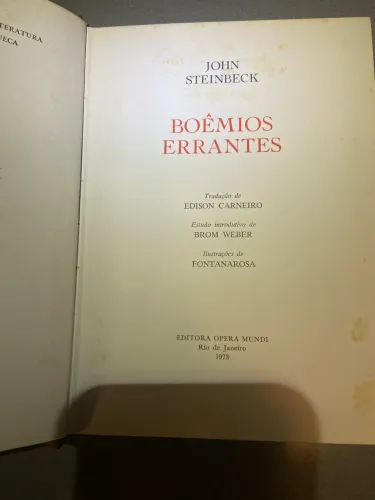 Livro da Biblioteca dos Prêmios Nobel da Literatura, Boêmios Errantes