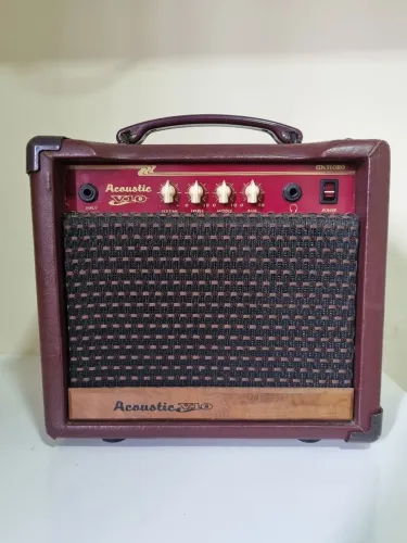 Amplificador Meteoro P/violão Acustic V10 30w Vinho Bi Volts