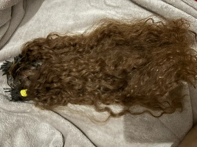 Cabelo mega hair cacheado natural