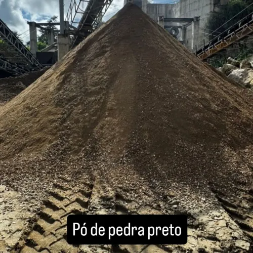 Po de pedra preto carrada 6 m 