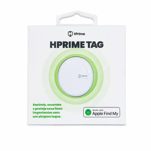 Rastreador Bluetooth HPrime Tag Compatível Apple Find My Localizador para Chaves e Malas p