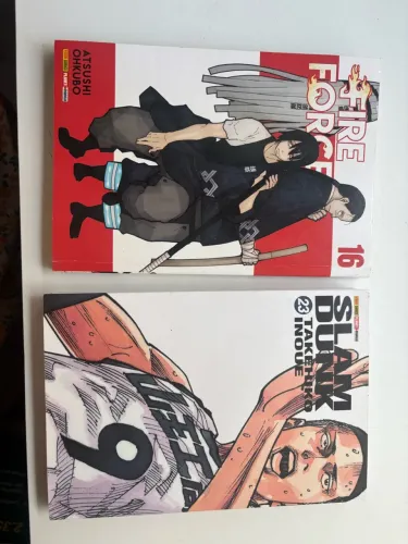 Mangás Fire Force Vol. 16 e Slam Dunk Vol. 23 ? Estado de Novo