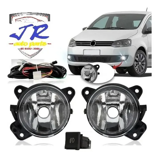 Kit Farol De Milha Fox 2014 2015 Auxiliar Neblina
