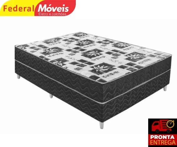 Cama box acoplada casal 5 cm de espuma Campeão De Vendas - Novo - Fazemos entrega
