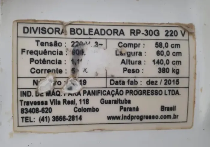 Boleadora, Divisora (boleadeira) Progresso, Pratica, Perfecta, Sinmag, Haas