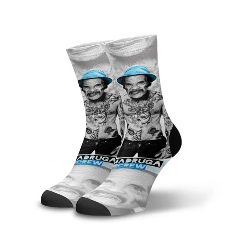 Meias Divertidas Personalizadas Coloridas 3/4 Seu Madruga tattoo