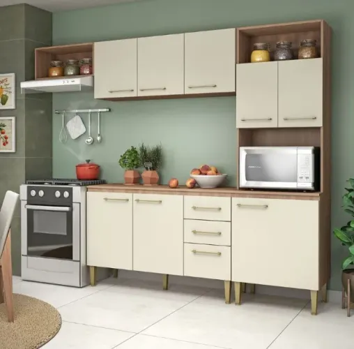 Armário de Cozinha Compacta c/ Balcão Super Lindo Fazemos Entrega