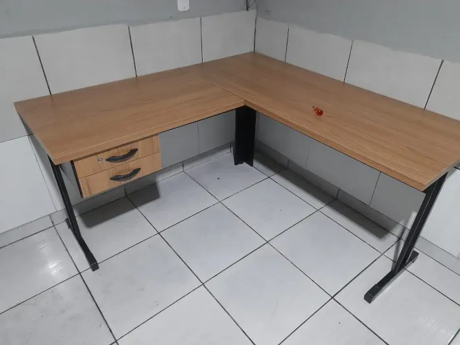 Mesas em L com gaveta 150X150X60 NOVA SOMOS FABRICA COBRAMOS TAXA DE ENTREGA