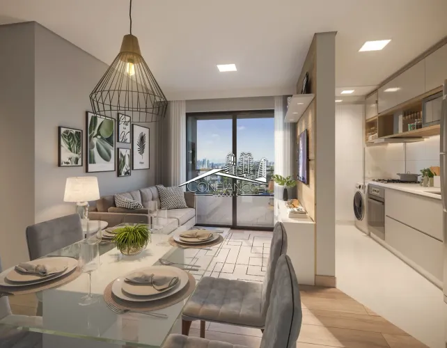 Apartamento 2 quartos com vaga de garagem à venda no Chronos Residence em Curitiba/PR - Co