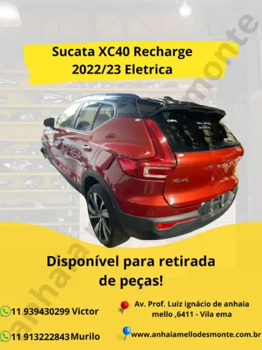 Sucata XC40 Recharge 2022/23 Eletrica