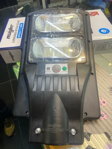 Luminária Rua 100w Energia Solar C/Sensor 