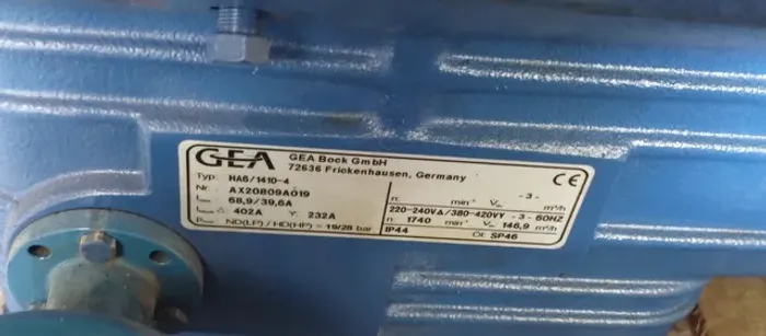 HA6/1410-4 Bock compressores semi-hermético
